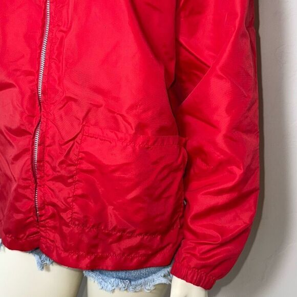 Vintage Marine Corp Jacket Medium 70s Artex USMC Red Military Lightweight Nylon - Picture 4 of 16